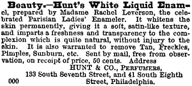1864 Hunts White Liquid Enamel