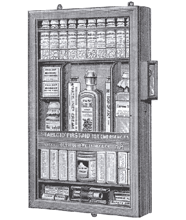 Burroughs Wellcome medicine cabinet