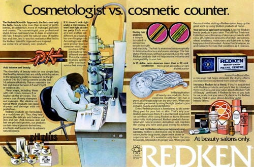 1975 Redken pH plus range