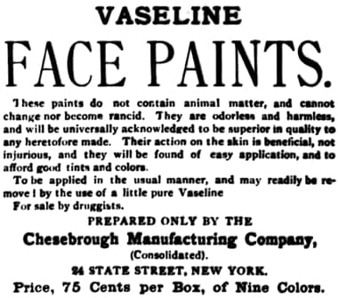 1888 Vaseline Face Paint
