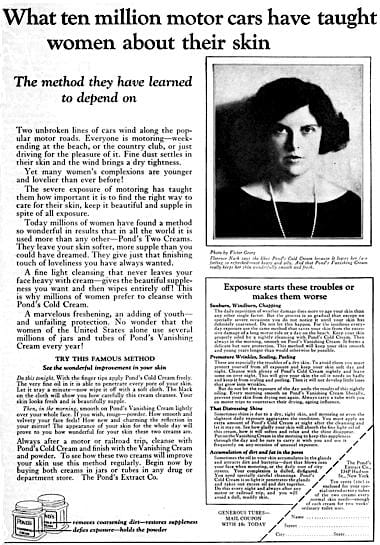 1923 Ponds Cold and Vanishing Creams