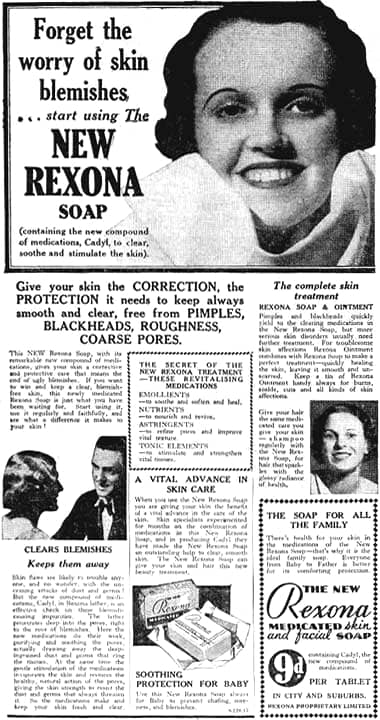 1934 Rexona soap