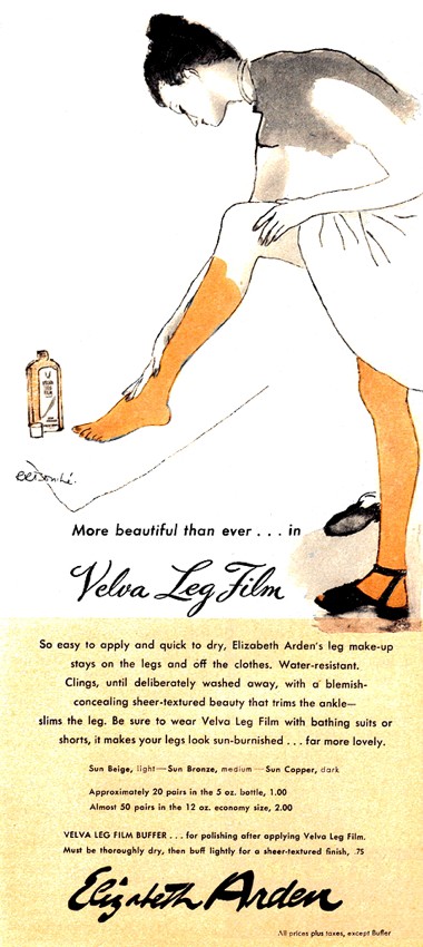 1946 Elizabeth Arden Velva Leg Film