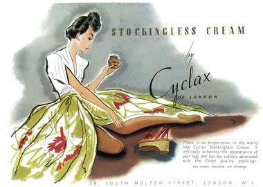 1948 Cyclax Stockingless Cream
