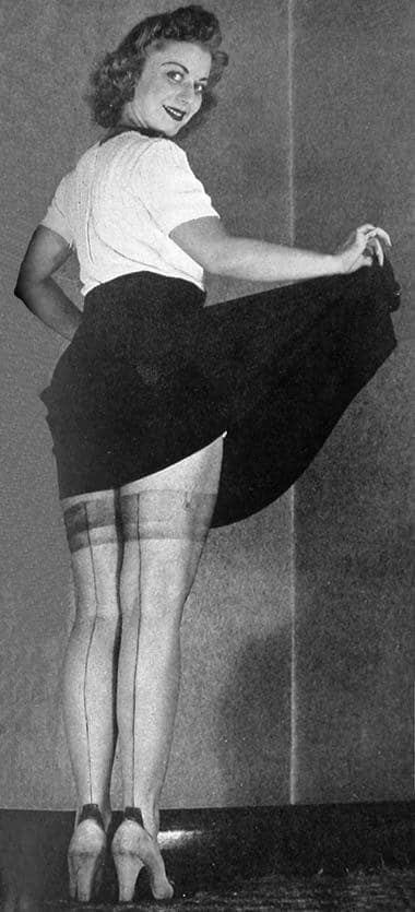 1942 An example of the cosmetic stocking craft