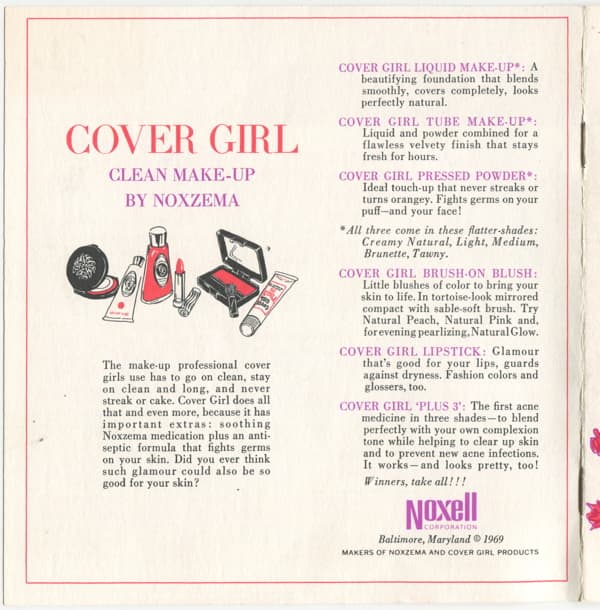 Your Winning Look by Cover Girl back cover