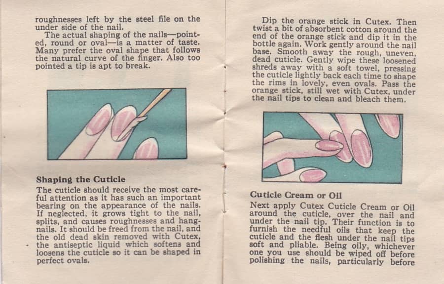 1927 The Correct Way to Manicure pages 4-5