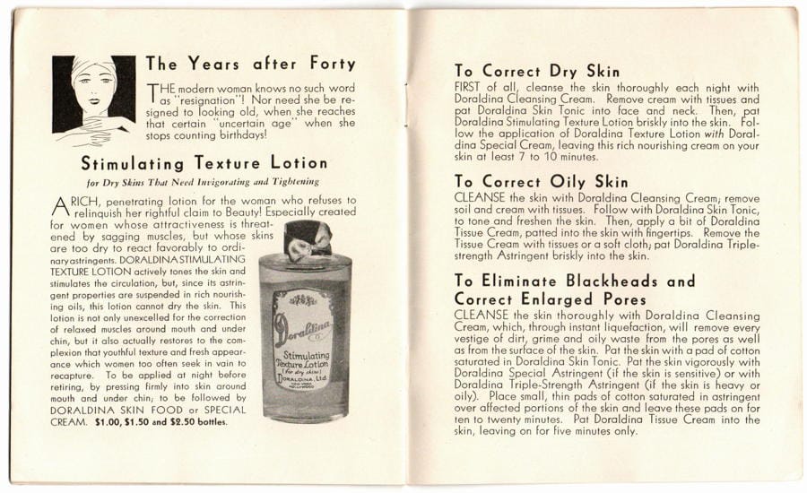 Doraldina presents fashions in cosmetics pages 16,17