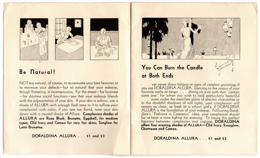 Doraldina presents fashions in cosmetics pages 2,3