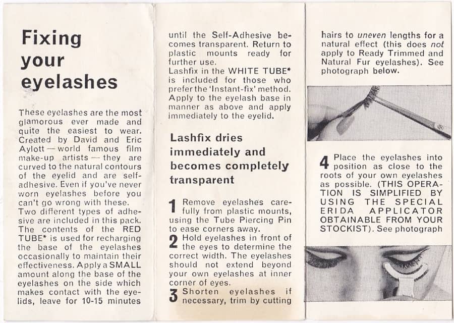 Fixing your Eyelashes side 1