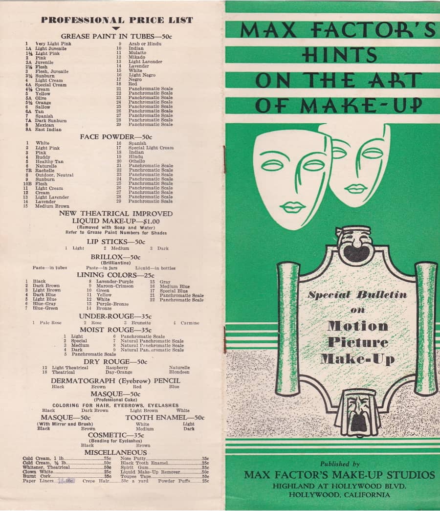 1929 Hints on the Art of Make-up cover