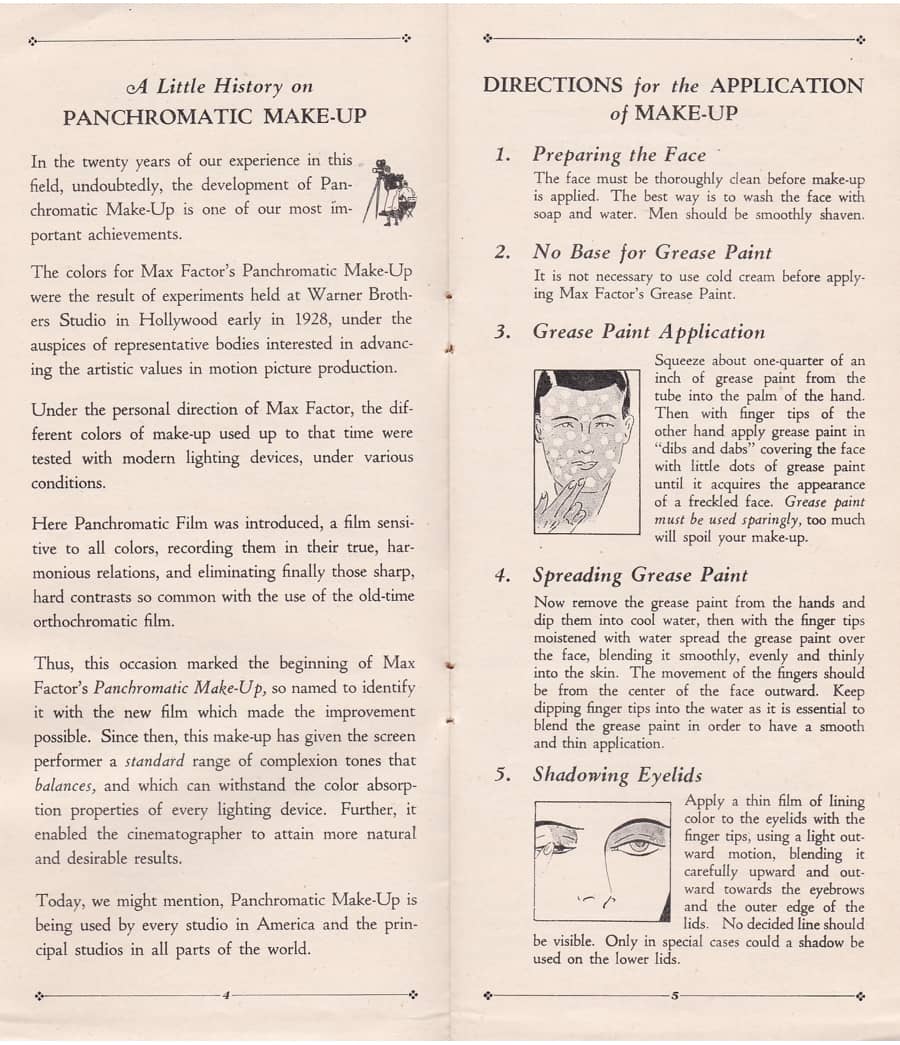 1929 Hints on the Art of Make-up pages 2-3