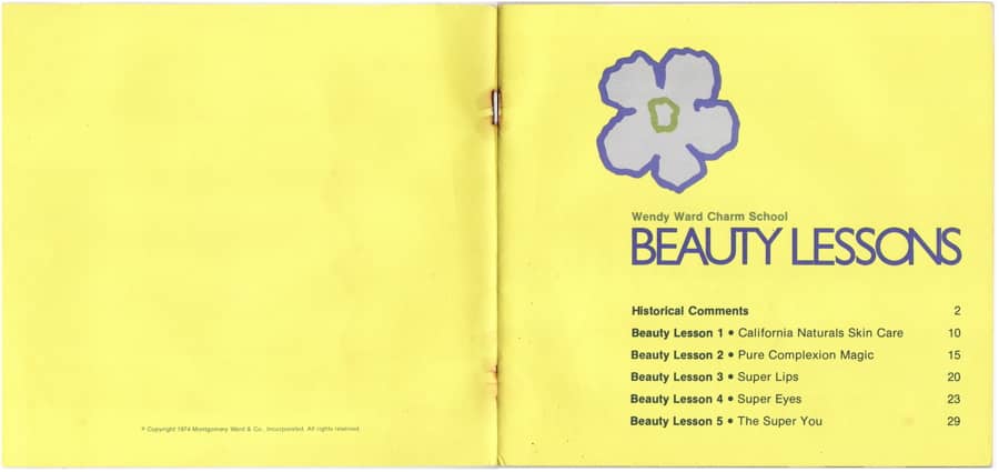 1975 Beauty Lessons with California Naturals and Pure Magic page 1