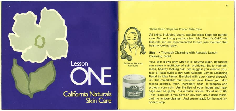 1975 Beauty Lessons with California Naturals and Pure Magic pages 10-11