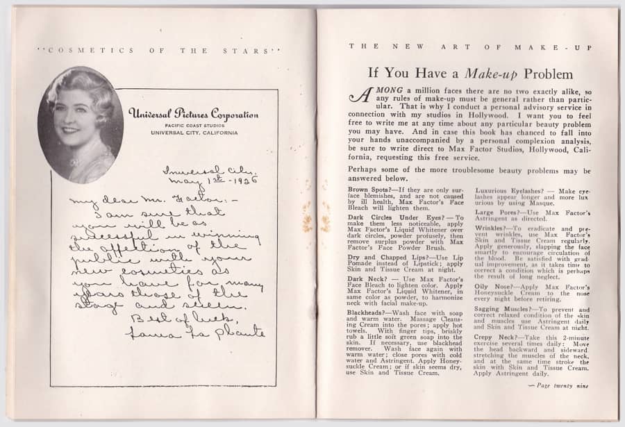 1929 The New Art of Society Make-up pages 26-27