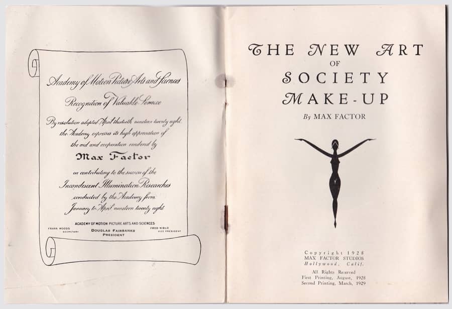 1929 The New Art of Society Make-up page 1