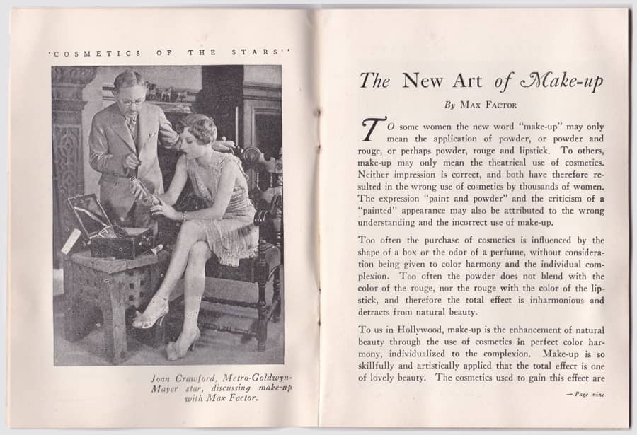 1929 The New Art of Society Make-up page 6-7