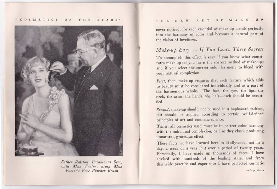 1929 The New Art of Society Make-up pages 8-9