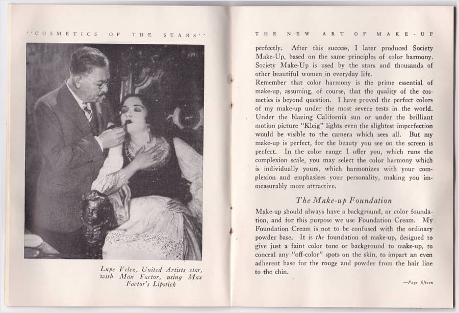1929 The New Art of Society Make-up pages 12-13