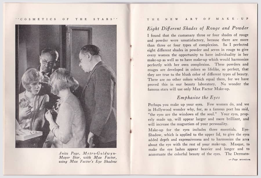 1929 The New Art of Society Make-up pages 14-15