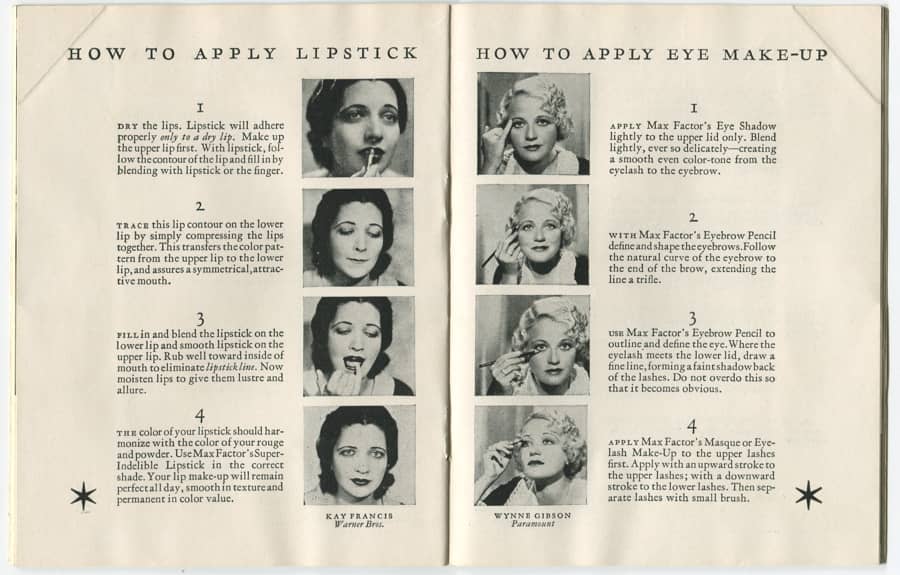 1932 The New Art of Society Make-up pages 24-25