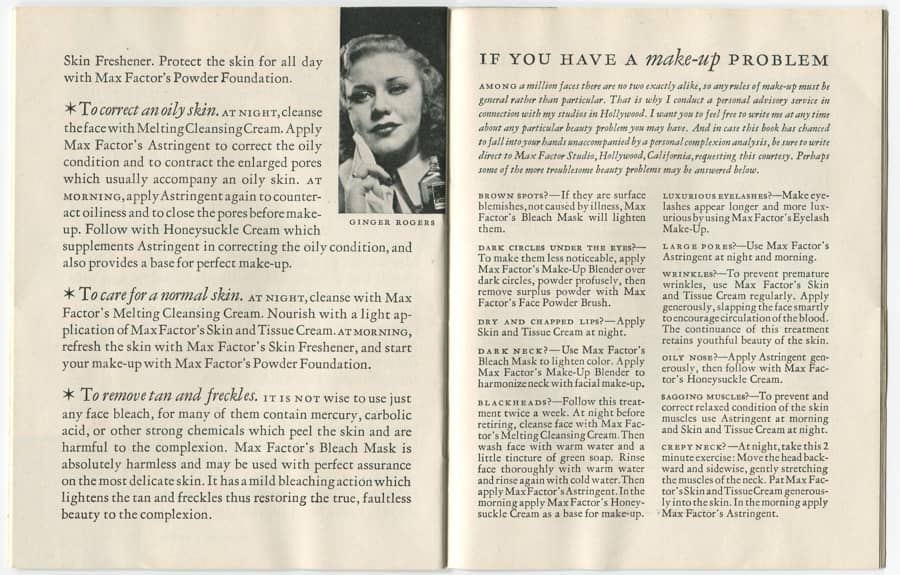 1932 The New Art of Society Make-up pages 30-31