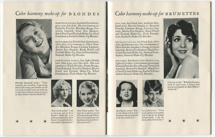 1932 The New Art of Society Make-up pages 32-33