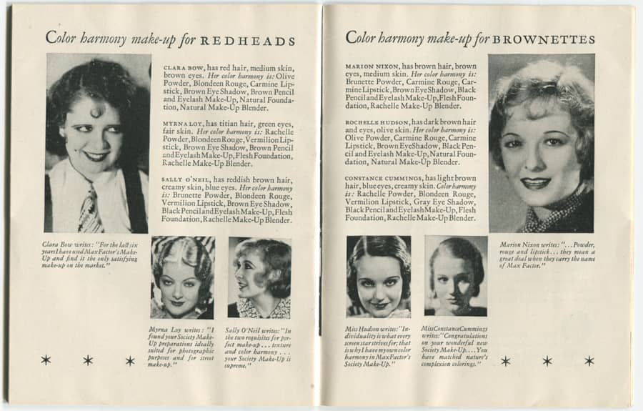 1932 The New Art of Society Make-up pages 34-35