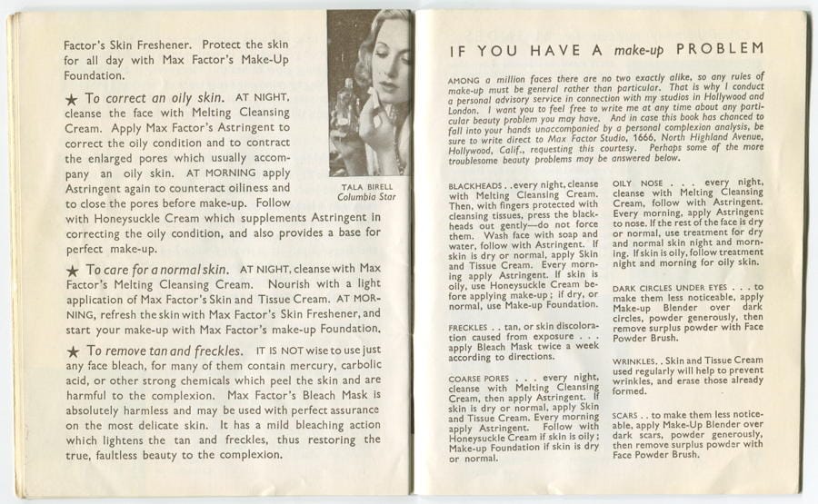 1937 The New Art of Society Make-up pages 30-31