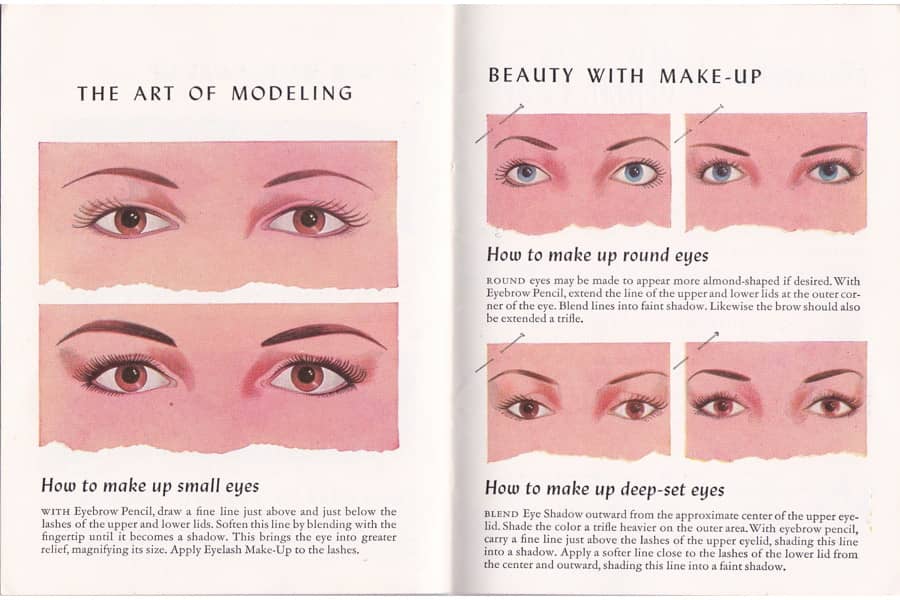 1950 The New Art of Make-up pages 20-21