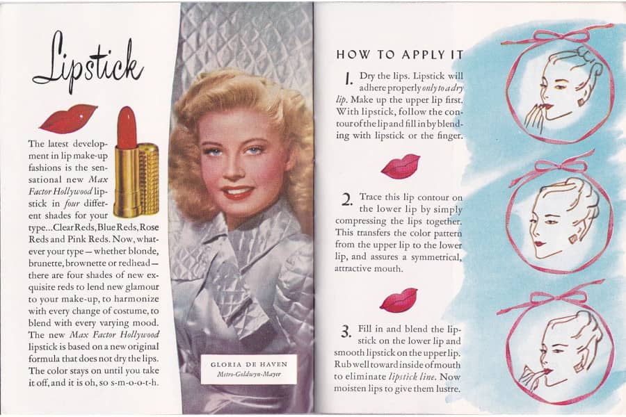 1950 The New Art of Make-up pages 10-11