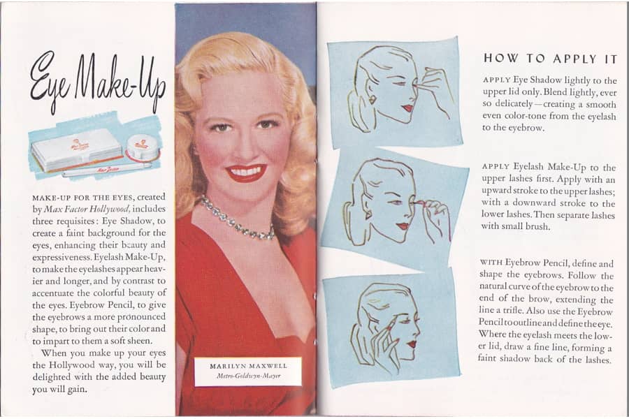 1950 The New Art of Make-up pages 12-13