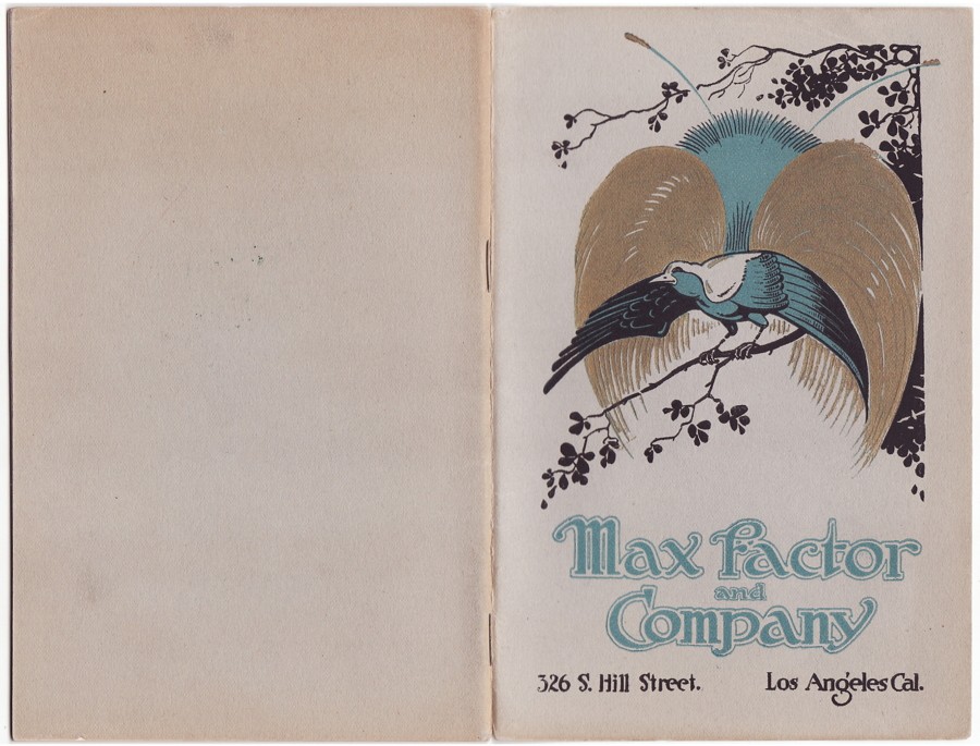 1917 Max Factor and Company cover