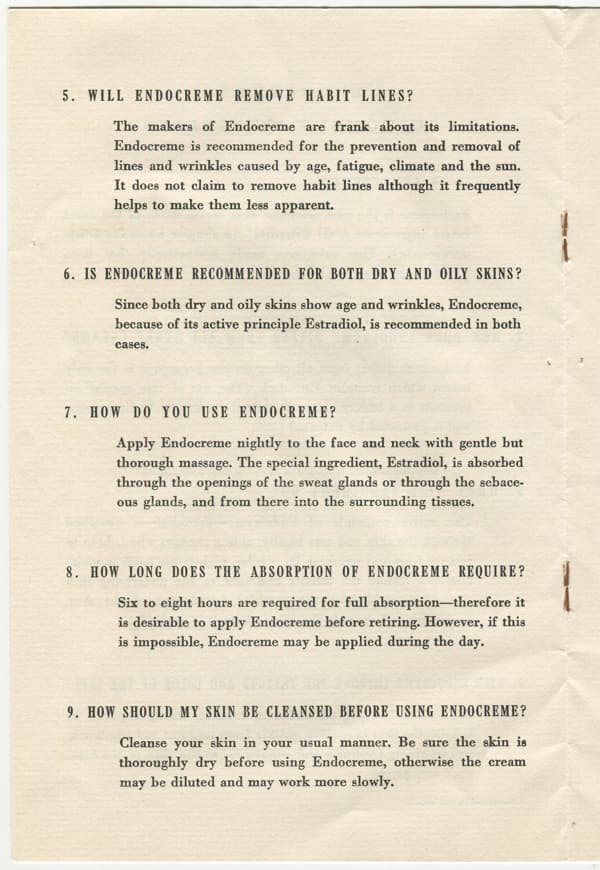 1937 Answers to Questions About Endocreme page 2