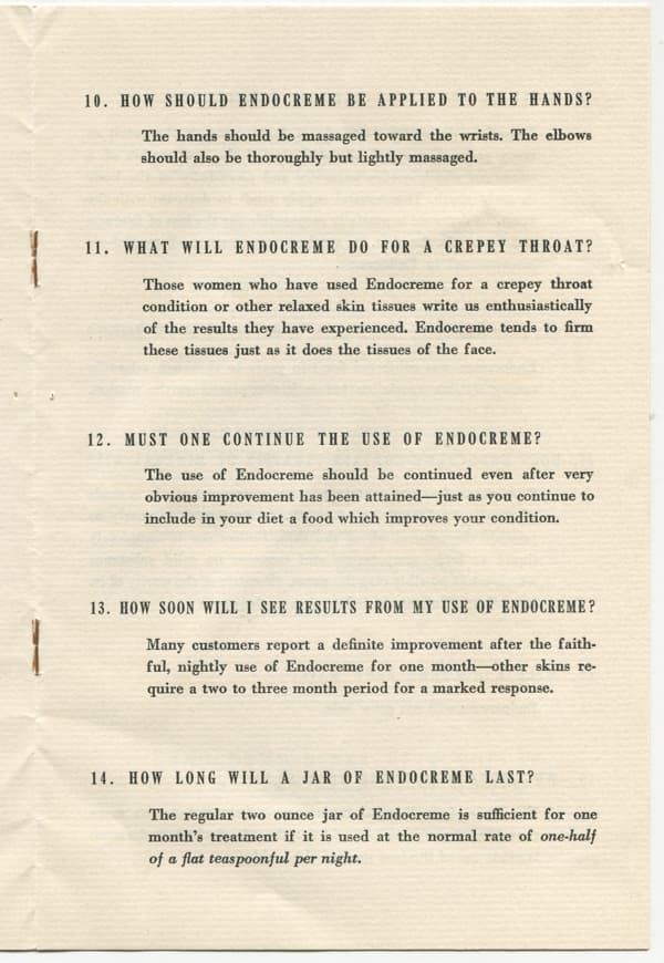 1937 Answers to Questions About Endocreme page 3