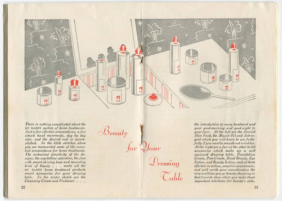 1935 Home Method of Du Barry Beauty Treatments pages 24-25