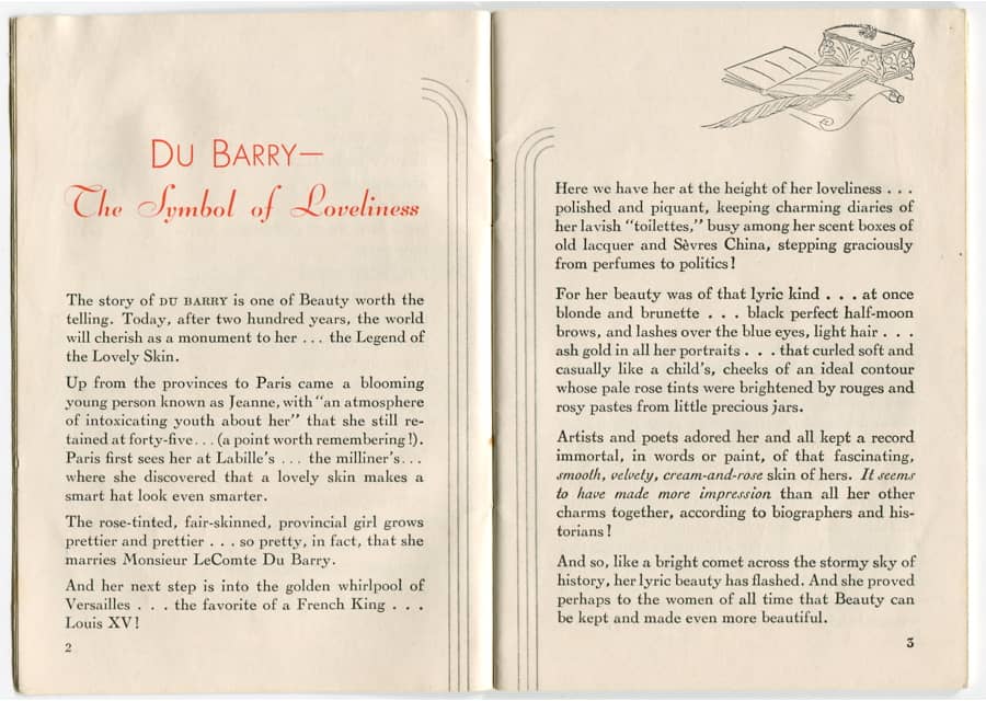 1935 Home Method of Du Barry Beauty Treatments pages 4-5