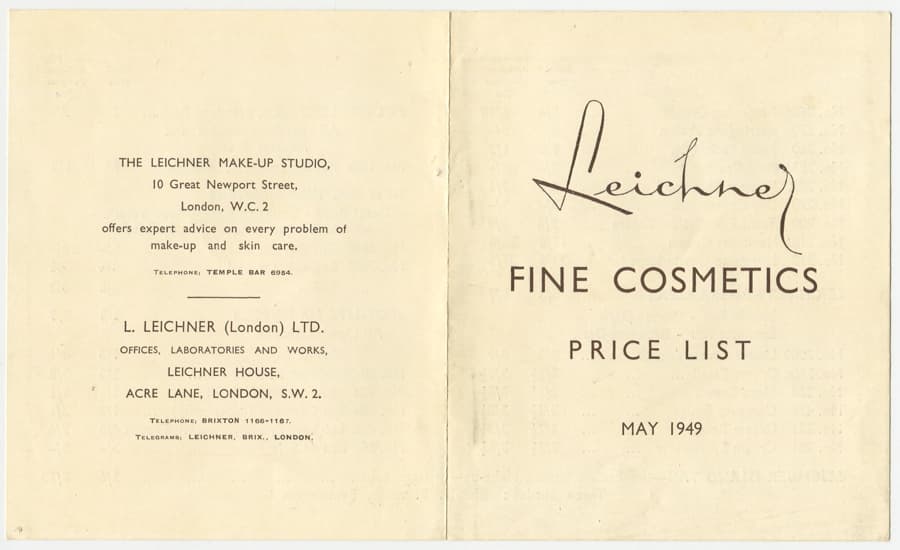 Fine Cosmetics May price list side 1