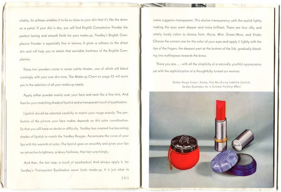 1937 Beauty Secrets from Bond Street pages 20-21