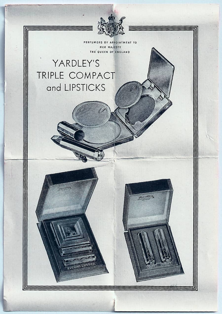 Yardleys Triple Compact and Lipsticks Side 1