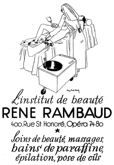 1934 Institut de Beaute Rene Rambaud
