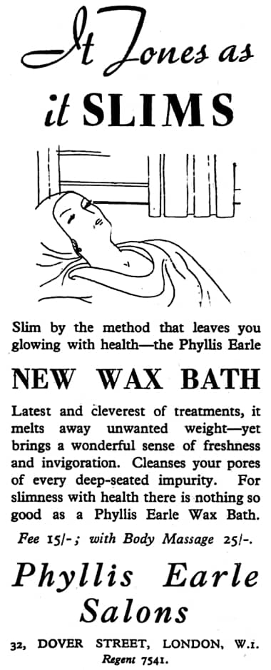 1935 Phyllis Earle Wax Bath