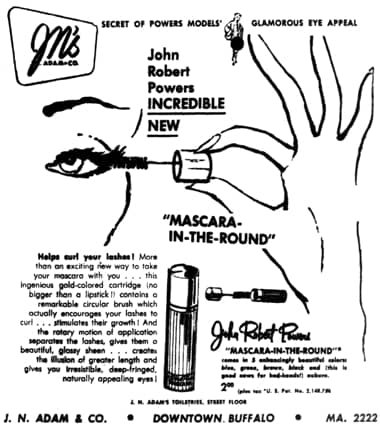 1952 John Robert Powers Mascara-In-the-Round