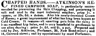 1829 Atkinsons Camphor Soap