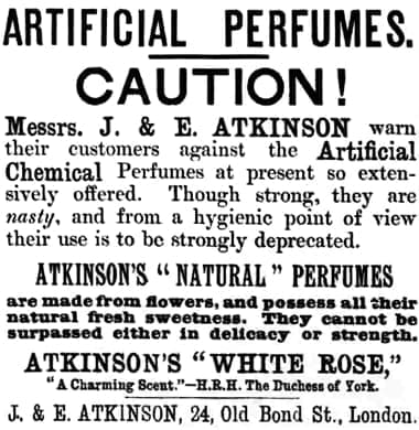 1886 Artificial Perfumes