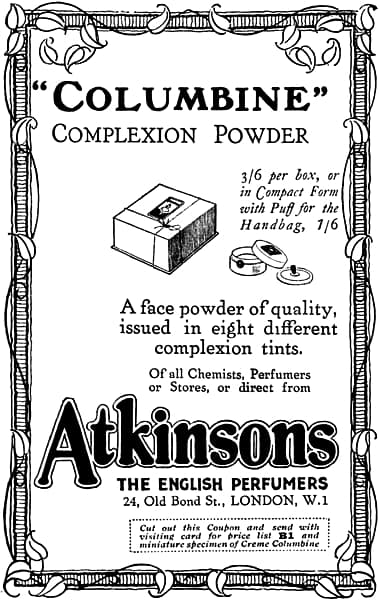 1923 Atkinson Columbine Complexion Powder