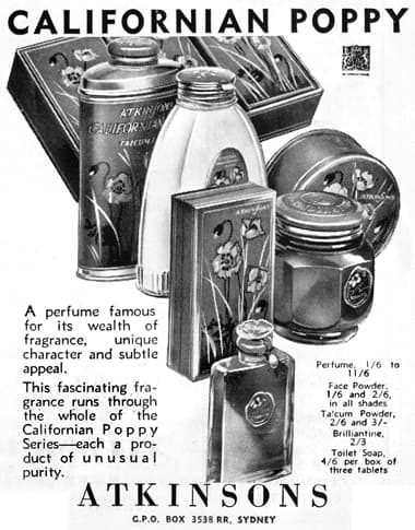 1931 Atkinsons Californian Poppy