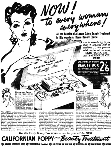1939 Californian Poppy Beauty Box