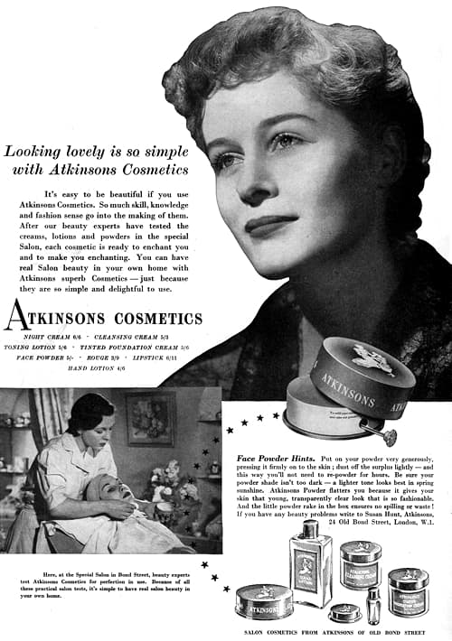 1952 Atkinsons Cosmetics