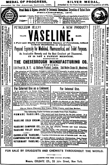880 Vaseline products
